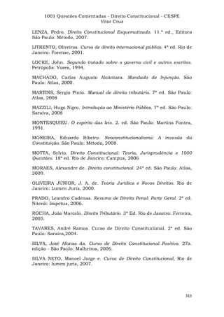 Questoes resolvidas cespe constitucional