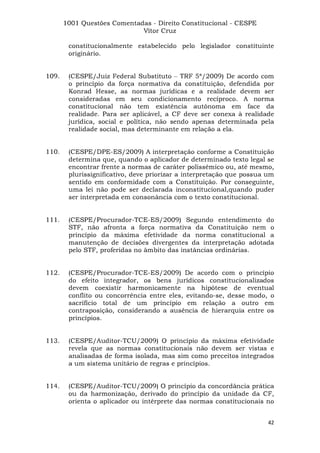 Questoes resolvidas cespe constitucional