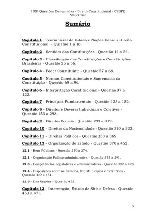 Questoes resolvidas cespe constitucional
