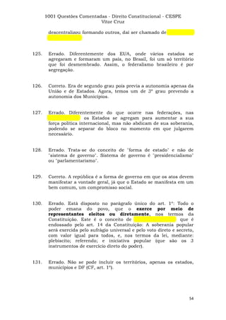 Questoes resolvidas cespe constitucional