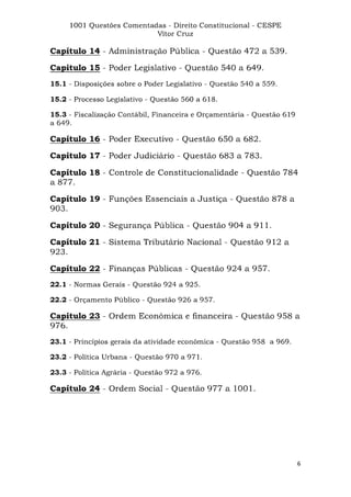 Questoes resolvidas cespe constitucional