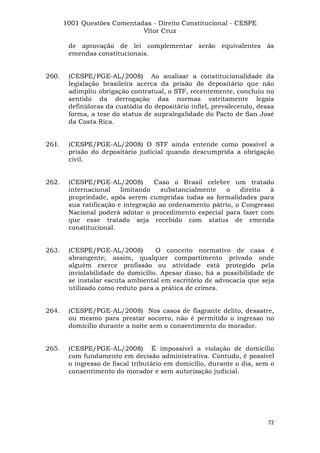Questoes resolvidas cespe constitucional