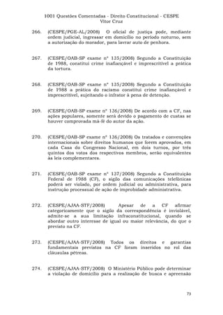 Questoes resolvidas cespe constitucional