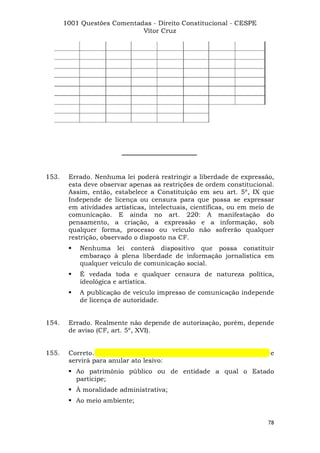 Questoes resolvidas cespe constitucional