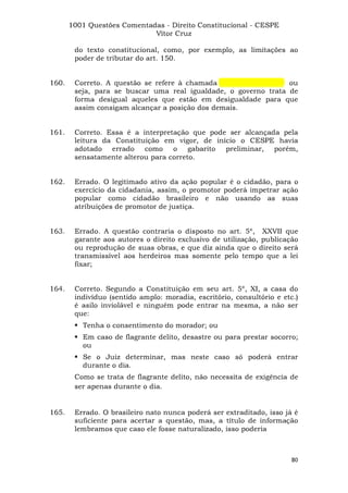 Questoes resolvidas cespe constitucional