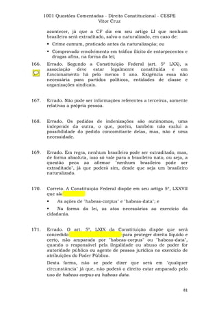 Questoes resolvidas cespe constitucional