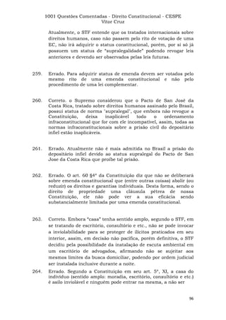 Questoes resolvidas cespe constitucional