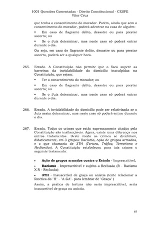 Questoes resolvidas cespe constitucional