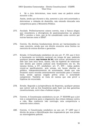 Questoes resolvidas cespe constitucional