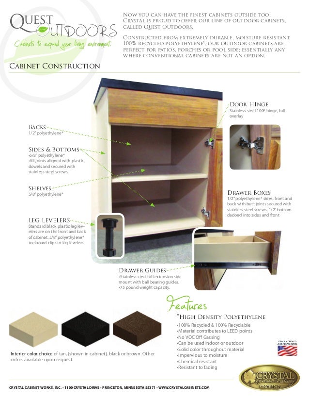 Crystal Cabinetry S Quest Outdoor Cabinets