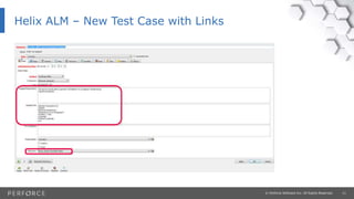 11© Perforce Software Inc. All Rights Reserved.
Helix ALM – New Test Case with Links
 