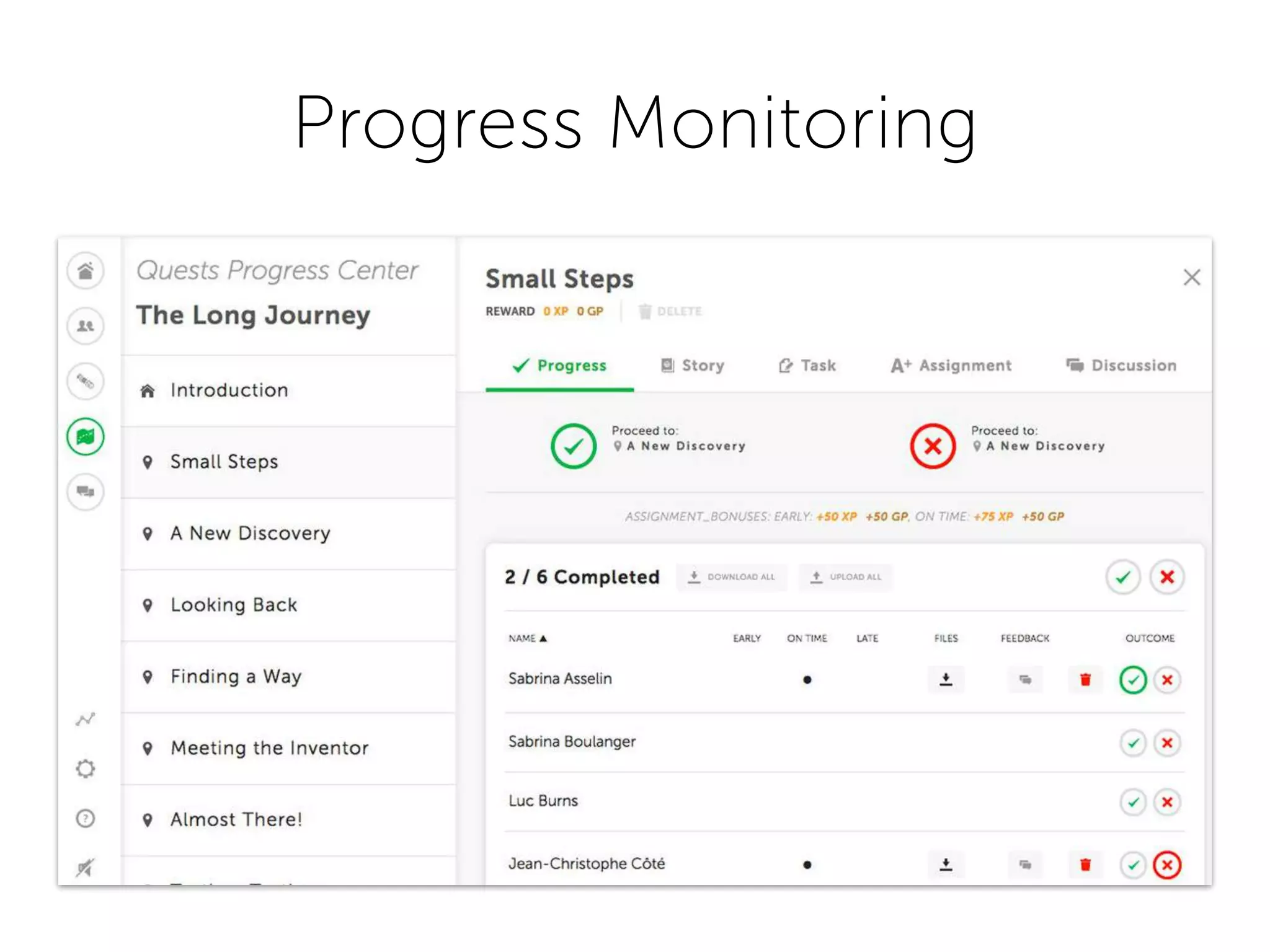 Progress Monitoring
 