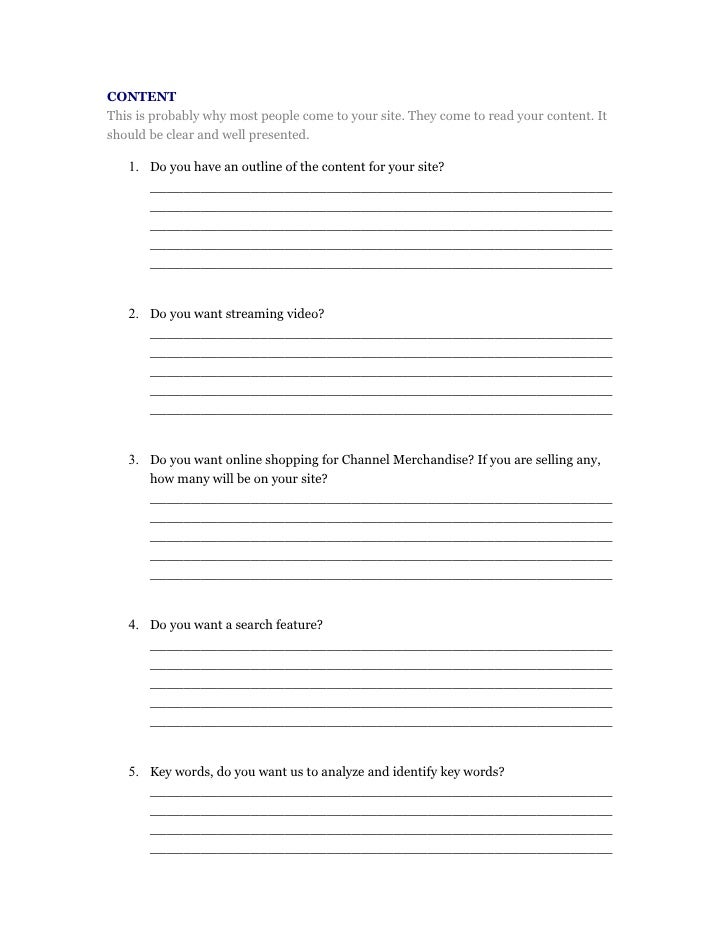 sample web design questionnaire web design questionnaire for clients