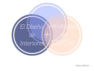 Bárbara Villarroel
El Diseño 
de
Interiores
estrategias
de
VENTAS
+
 