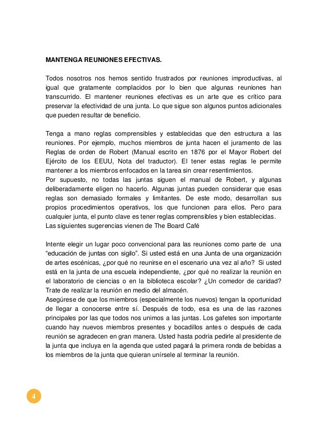 Que es una junta directiva