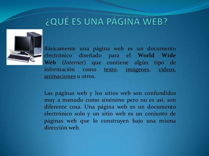 ¿Qué es una página web? ¿Para qué te sirve tener una página web?