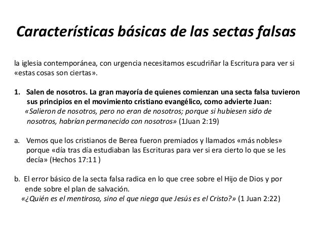Qué es una secta