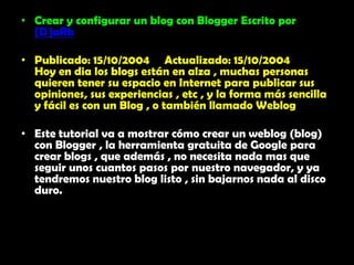 Qué  Es  Un Blog