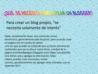 Qué  Es  Un Blog