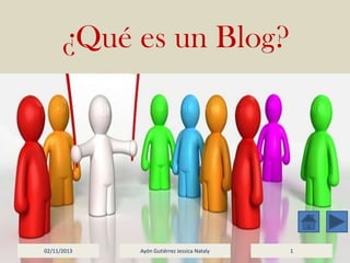 ¿Qué es un Blog?

02/11/2013

Ayón Gutiérrez Jessica Nataly

1

 