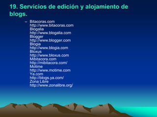 julianalsola/2008.15. Consejos para escribir en un blog:Busca un nombre memorable descubre un tema que te apasione.Publica contenido que sea original, sé destino y no origen de enlaces.Utiliza un tono conversacional: habla con tus lectores Sé responsable de lo que dices.Publica regularmente.Suscríbete a blogs de tu interés.Haz seguimiento de lo que se habla: palabras claves, líderes. Relaciónate con bloggersaﬁnes: enlaces, comentarios... Piensa a largo plazo: lo que escribes hoy permanece …¡OJO!