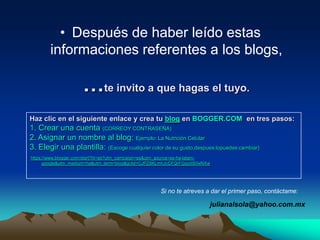 Directorios, Portales y Buscadores de Blogs.Bitacoras.comhttp://www.bitacoras.com/directorio/Bitácoras.nethttp://bitacoras.net/Blogdirhttp://blogdir.com/BlogSearchEnginehttp://www.blogsearchengine.com/BlogStreethttp://www.blogstreet.com/Eatonwebhttp://portal.eatonweb.com/Feedsterhttp://www.feedster.comWeb de Blogshttp://mccd.udc.es/orihuela/webdeblogs/WeblogAbouthttp://www.weblogabout.com