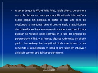 Taxonomía de los Blogs