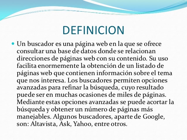Qué es un buscador de