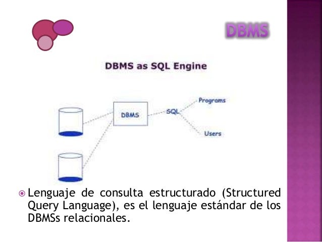 Qué es un dbms
