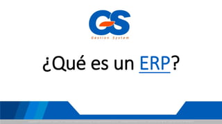 ¿Qué es un ERP?
 