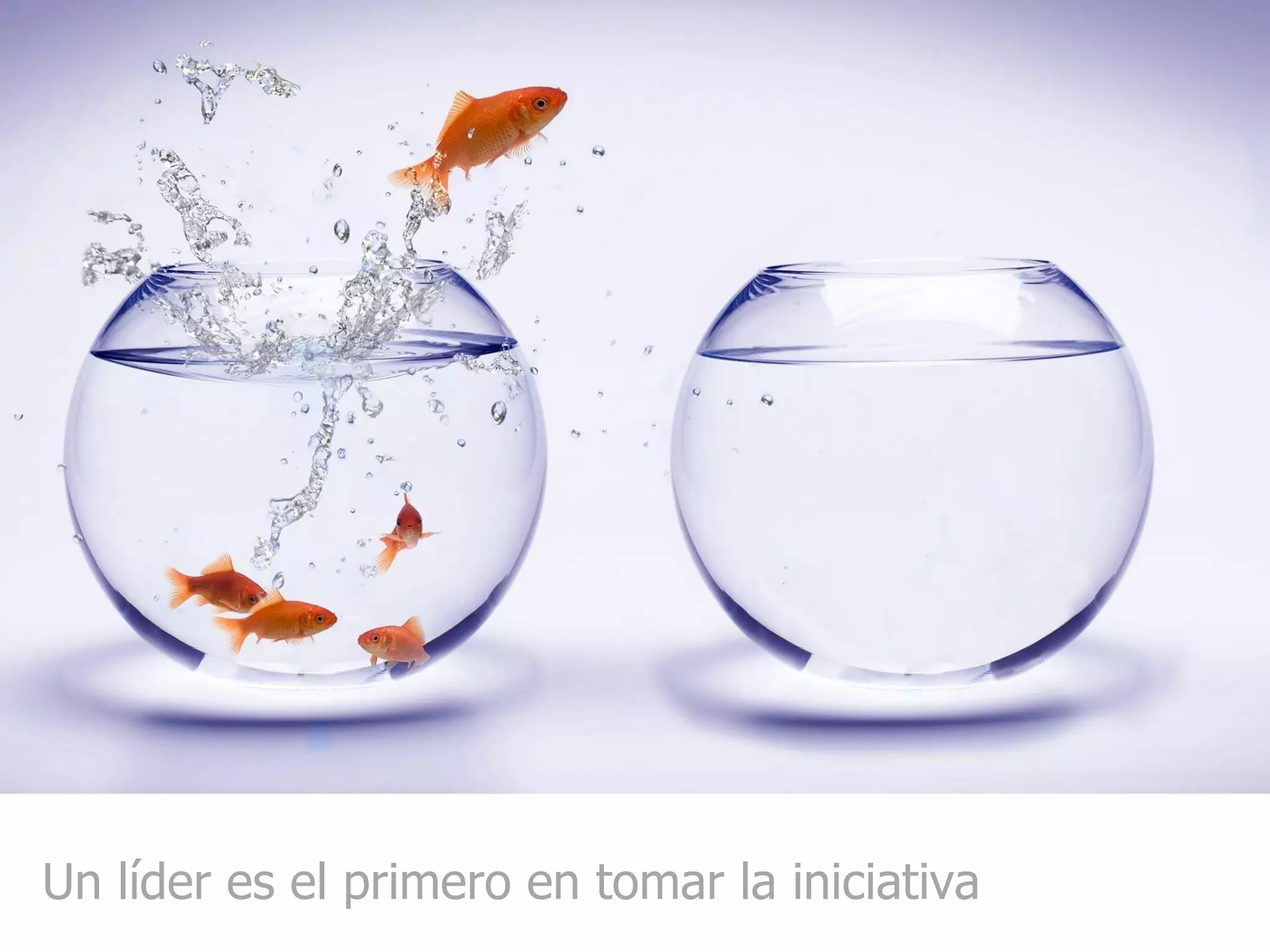 Un líder es el primero en tomar la iniciativa 