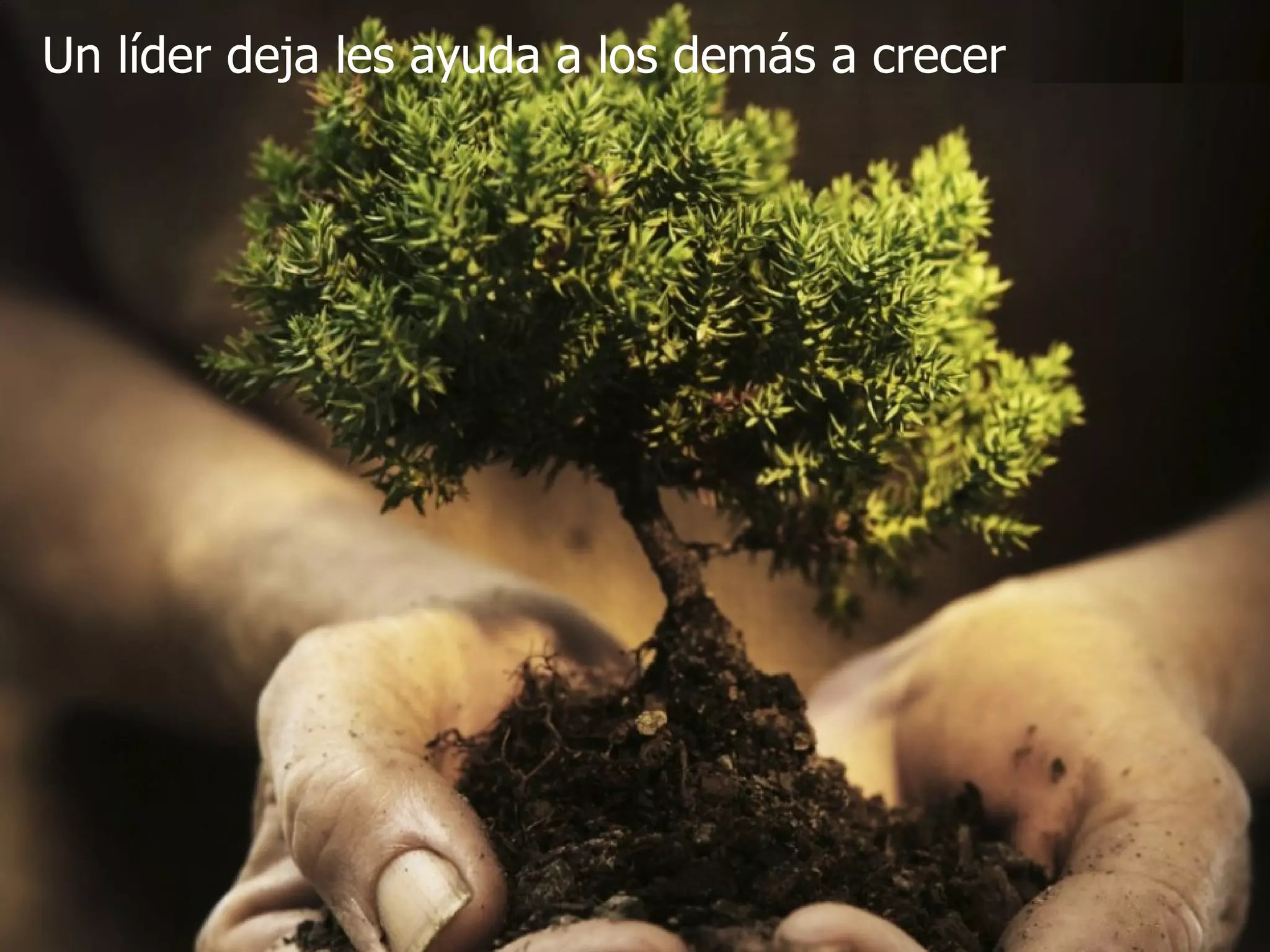 Un líder deja les ayuda a los demás a crecer 