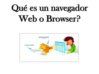 Qué es un navegador
 Web o Browser?
 