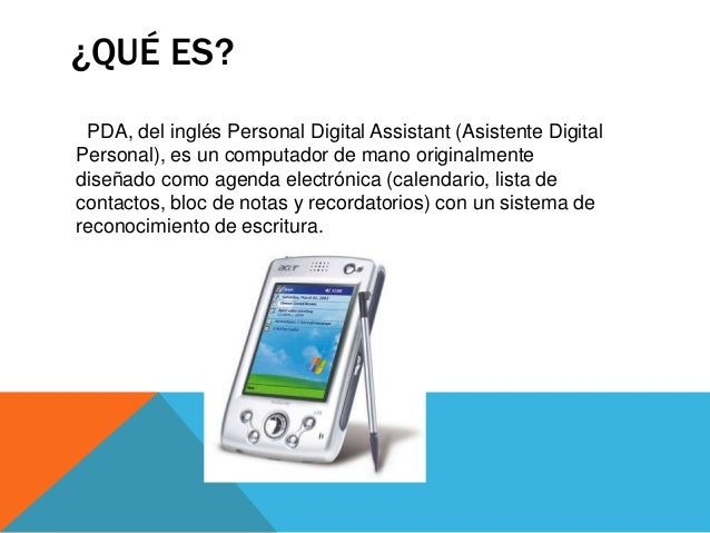 Qué es un pda