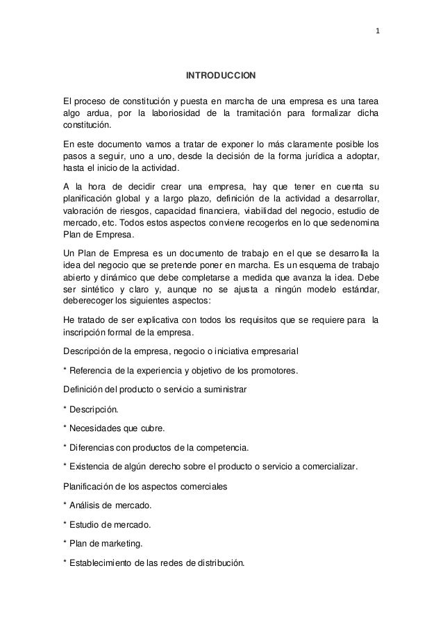 Qué es un plan de empresa