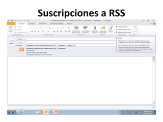Suscripciones a RSS
 