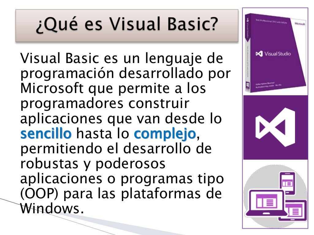Qué es visual basic