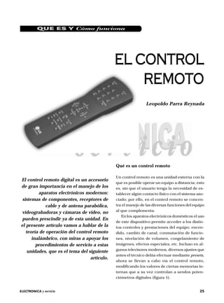 Qué es y cómo funciona control remoto
