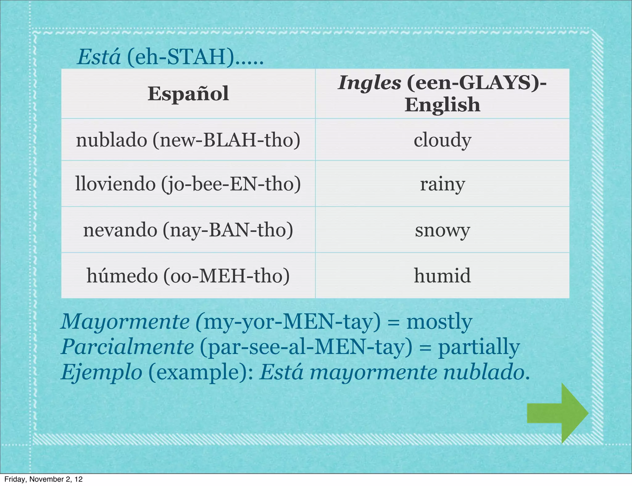 ¿Qué Tiempo Hace? | PDF