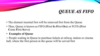 Detalied information of queue | PPTX | Programming Languages | Computing