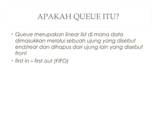 Materi Struktur data QUEUE | PPT