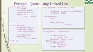 The presention is about the queue data structure | PPT