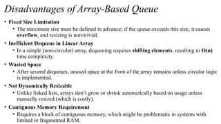 QueueArrlink-A linear data structure that follows FIFO (First In, First ...