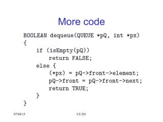 Queue implementation | PPT