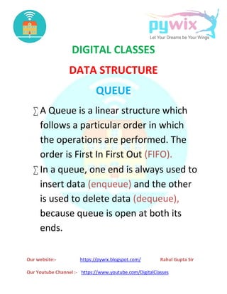 Queue in data structure | PDF