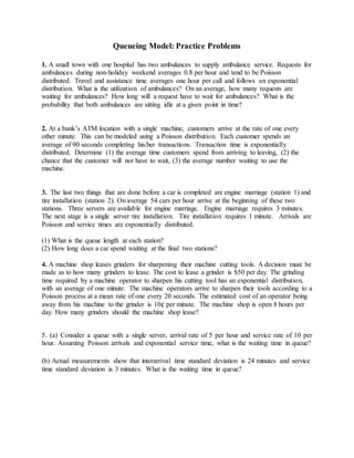 Queueing model | DOCX