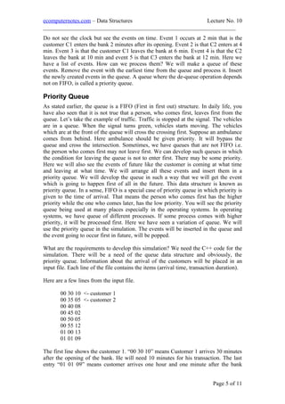 e computer notes - Queues | DOC