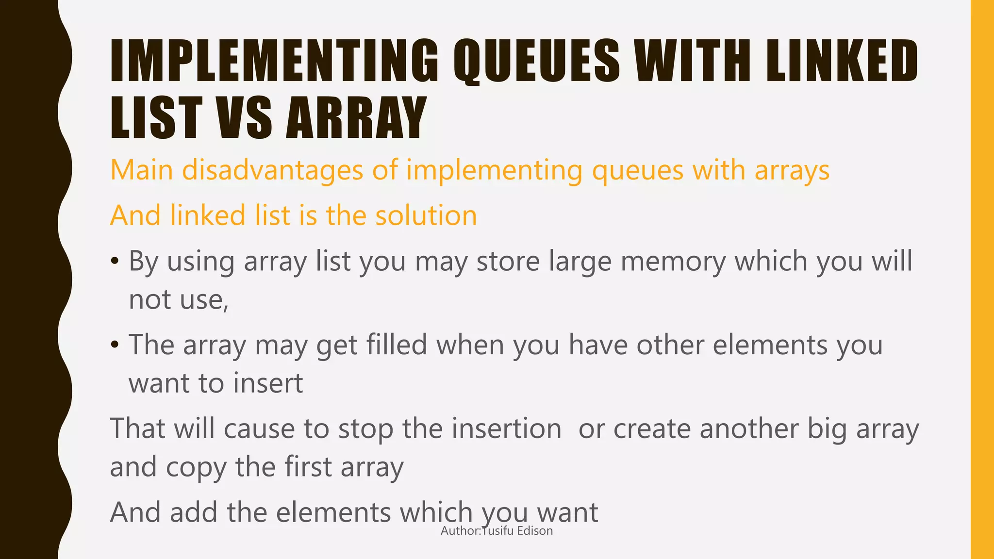 Queues in data structures | PPT
