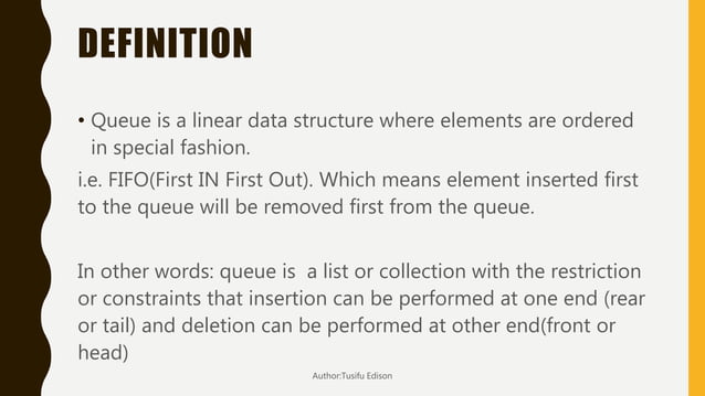 Queues in data structures | PPT
