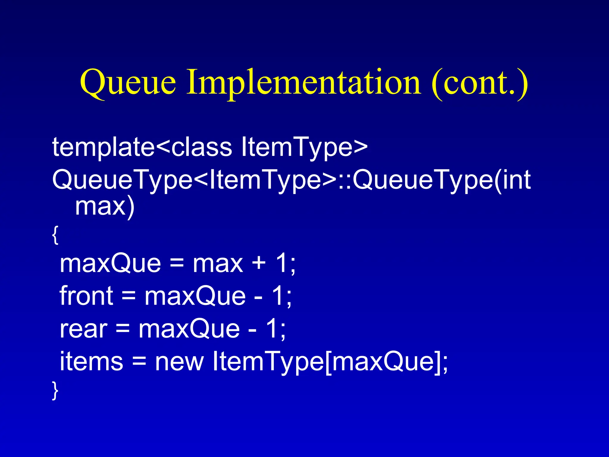 Queues in C++ detailed explanation and examples .ppt